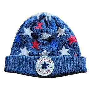 Converse Toddler Blue and Red Star Toque